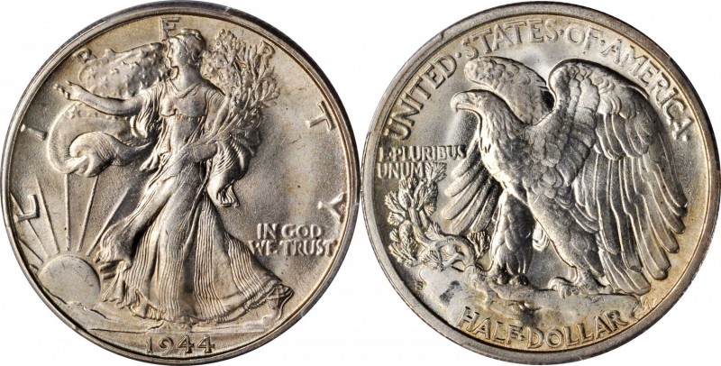 Walking Liberty Half Dollar
1944-S Walking Liberty Half Dollar. MS-66+ (PCGS)....