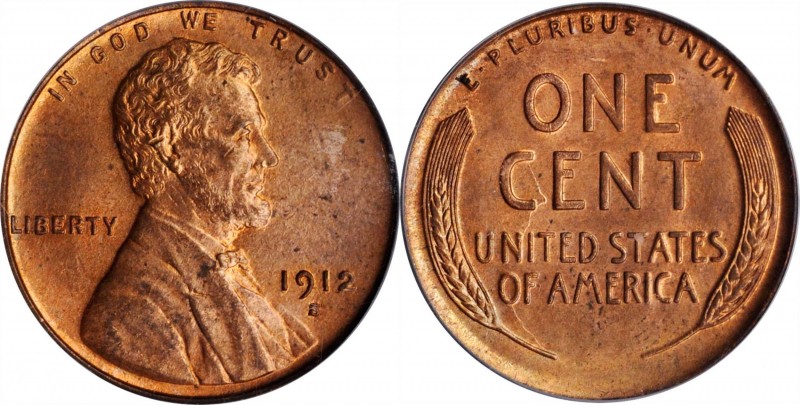 Lincoln Cent
1912-S Lincoln Cent. MS-64 RD (PCGS). CAC.
Fully struck with sati...