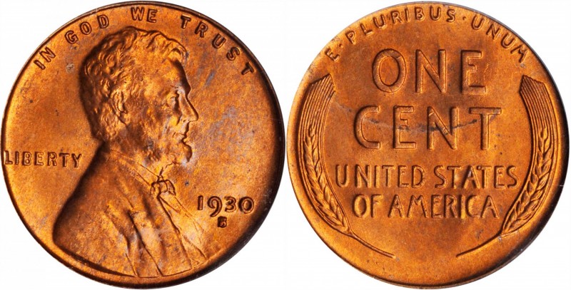 Lincoln Cent
1930-S Lincoln Cent. MS-65 RD (PCGS). CAC. OGH.
Delightful medium...