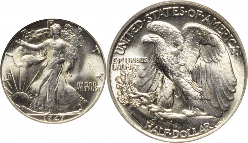 Walking Liberty Half Dollar
1947 Walking Liberty Half Dollar. PD Set. MS-65 (PC...