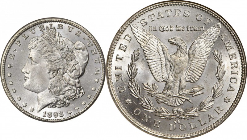 Morgan Silver Dollar
1892-CC Morgan Silver Dollar. MS-66 (NGC).
This is a note...