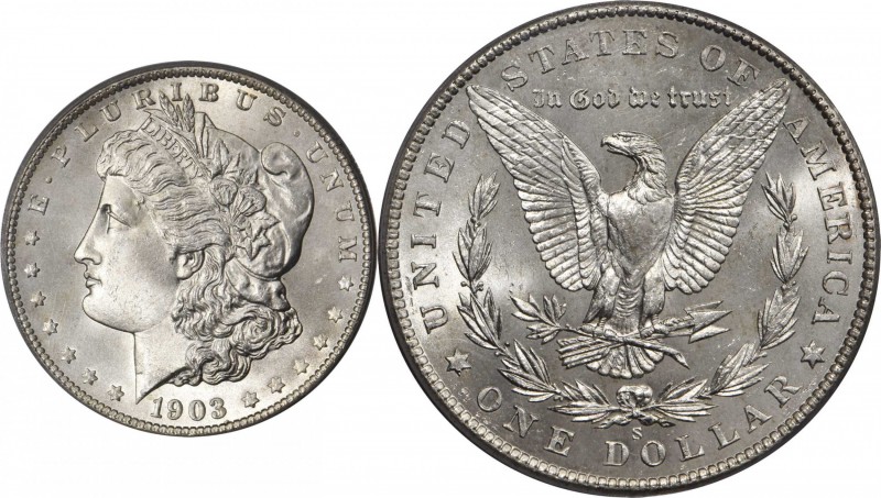 Morgan Silver Dollar
1903-S Morgan Silver Dollar. MS-66 (PCGS). CAC.
This deli...