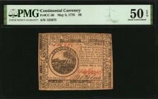 Continental Currency
CC-36. Continental Currency. May 9, 1776. $6. PMG About Uncirculated 50 EPQ.
No. 125875. Signed by Isaac Howell and Robert Robe...