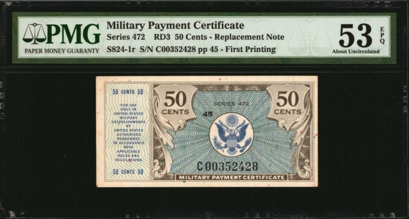 Military Payment Certificate
Military Payment Certificate. Series 472. 50 Cents...