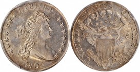 Draped Bust Silver Dollar
1802 Draped Bust Silver Dollar. BB-241, B-6. Rarity-1. Narrow Date. AU Details--Cleaned (PCGS).
This sharply struck, appre...