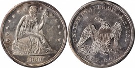 Liberty Seated Silver Dollar
1860-O Liberty Seated Silver Dollar. OC-1. Rarity-1. Unc Details--Streak Removed (PCGS).
In the early 1960s, the Treasu...