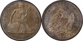 Liberty Seated Silver Dollar
1861 Liberty Seated Silver Dollar. OC-1. Rarity-5+. Unc Details--Altered Surfaces (PCGS).
Smartly impressed, sharply de...