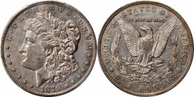 Morgan Silver Dollar
1879-CC Morgan Silver Dollar. Clear CC. AU-50 (PCGS).
A lustrous and boldly defined About Uncirculated example of this semi-key...