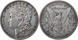 Morgan Silver Dollar
1881 Morgan Silver Dollar. Proof-60 (PCGS).
Lightly toned silver-gray surfaces retain much of the original Proof finish, which ...