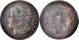 Morgan Silver Dollar
1883 Morgan Silver Dollar. Proof-66 (PCGS). CAC.
This breathtakingly beautiful premium Gem is richly toned in dominant steel-ol...
