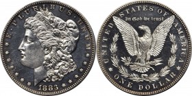 Morgan Silver Dollar
1883 Morgan Silver Dollar. Proof-63 (PCGS).
This fully struck, highly reflective specimen possesses superior eye appeal for the...