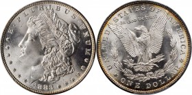 Morgan Silver Dollar
1883 Morgan Silver Dollar. MS-67 (PCGS).
This fully struck, intensely lustrous Superb Gem is further enhanced by a halo of vivi...