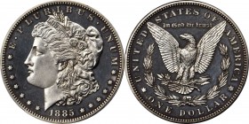 Morgan Silver Dollar
1885 Morgan Silver Dollar. Proof-63 Cameo (PCGS).
Razor sharp in striking detail with a satin to softly frosted texture, the de...