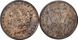 Morgan Silver Dollar
1887-S Morgan Silver Dollar. MS-65 (PCGS).
Pretty iridescent pinkish-apricot and silver-olive toning engages the viewer from bo...
