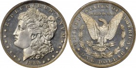 Morgan Silver Dollar
1888 Morgan Silver Dollar. Proof-65 Cameo (PCGS).
Dusted with iridescent gold toning, this gorgeous Gem offers bold field to de...