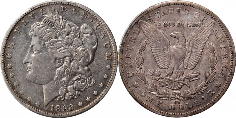 Morgan Silver Dollar
1893-CC Morgan Silver Dollar. EF-40 (PCGS).
Essentially u...