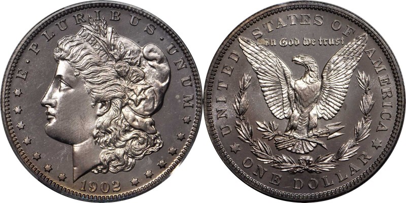 Morgan Silver Dollar
1902 Morgan Silver Dollar. Proof-65 (PCGS).
Lovely irides...