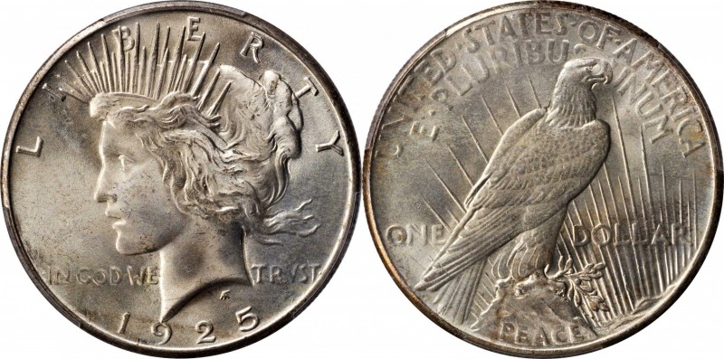 Peace Silver Dollar
1925 Peace Silver Dollar. MS-67 (PCGS). CAC.
Fully struck ...