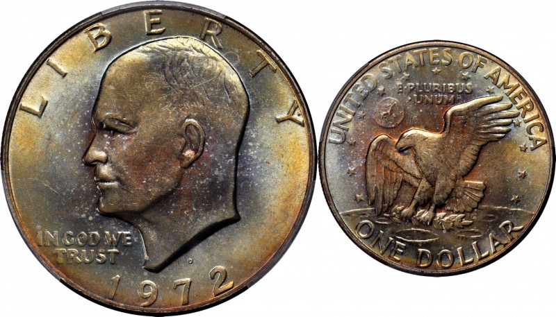 Eisenhower Dollar
1972-D Eisenhower Dollar. MS-67 (PCGS).
In addition to excep...