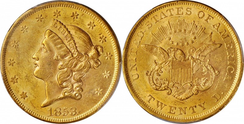 Liberty Head Double Eagle
1853/'2' Liberty Head Double Eagle. FS-301. Late Die ...