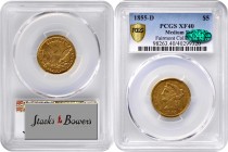 Liberty Head Half Eagle
1855-D Liberty Head Half Eagle. Winter 32-W. Medium D. EF-40 (PCGS). CAC.
This overall sharp, lustrous 1855-D half eagle wil...