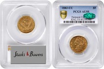 Liberty Head Half Eagle
1883-CC Liberty Head Half Eagle. Winter 1-A, the only known dies. AU-55 (PCGS). CAC.
Smooth and inviting Choice AU quality f...
