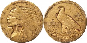 Indian Half Eagle
1914 Indian Half Eagle. VG-8 (PCGS).
Original straw-gold surfaces.
PCGS# 8527. NGC ID: 28DU.
Estimate: $500