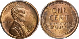 Lincoln Cent
1916 Lincoln Cent. Proof-67 RB (PCGS). CAC.
A warm blend of tangerine and peach shades glow across this Matter Proof, accented by hints...
