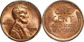 Lincoln Cent
1955 Lincoln Cent. FS-101. Doubled Die Obverse. MS-64 RD (PCGS). CAC.
Exceptional preservation and eye appeal for this perennially popu...
