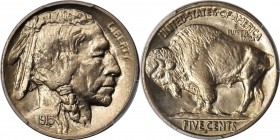 Buffalo Nickel
1915-S Buffalo Nickel. MS-66+ (PCGS). CAC.
Here is a truly exceptional example of this semi-key date Buffalo nickel. Lustrous surface...