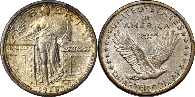 Standing Liberty Quarter
1916 Standing Liberty Quarter. MS-62 (PCGS).
An attra...