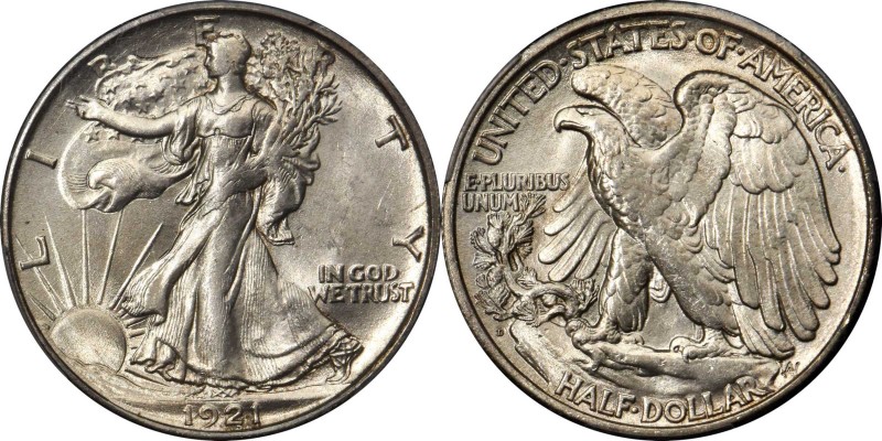 Walking Liberty Half Dollar
1921-D Walking Liberty Half Dollar. MS-62 (PCGS).
...