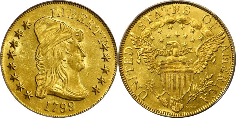 Capped Bust Right Eagle
1799 Capped Bust Right Eagle. BD-8. Rarity-5. Small Obv...