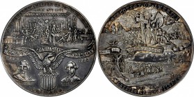 Columbiana
1892-1893 World's Columbian Exposition Declaration of Independence Medal. Eglit-36A, Rulau-X9A, var. White Metal. Reeded Edge. About Uncir...
