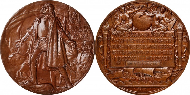 Columbiana
1892-1893 World's Columbian Exposition Award Medal. By Augustus Sain...