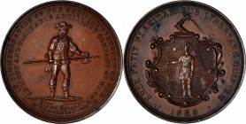 Military Medals
1888 Ancient and Honorable Artillery Company of Massachusetts Anniversary Medal. Bronze. Mint State, Environmental Damage, Obverse Sc...