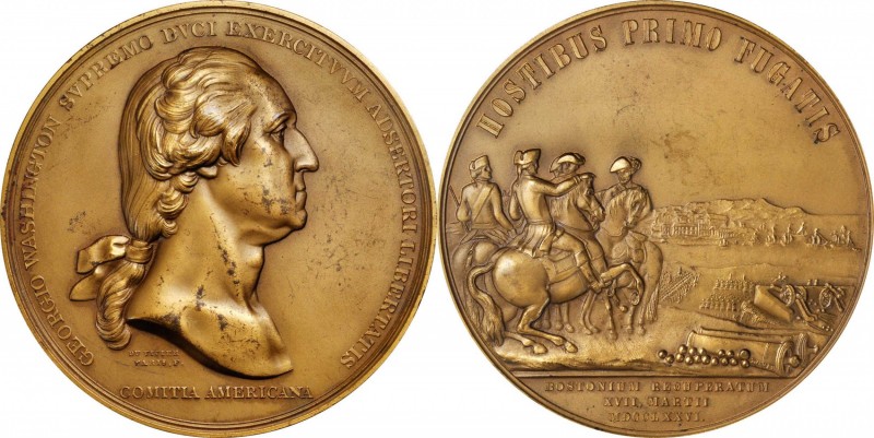 Washingtoniana
"1776" (20th Century) Washington Before Boston Medal. Third U.S....