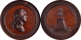 Washingtoniana
1860 U.S. Mint Cabinet Medal. Musante GW-241, Baker-326A, Julian MT-23. Bronze. MS-63 BN (NGC).
60 mm.
Estimate: $200