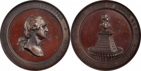 Washingtoniana
1860 U.S. Mint Cabinet Medal. Musante GW-241, Baker-326A, Julian MT-23. Bronze. About Uncirculated, Spots.
59.6 mm.
Estimate: $300