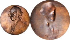 Washingtoniana
Undated (1939) George Washington Portrait Medal. Unsigned, after Gilbert Stuart. Baker-3001, var. Bronze. About Uncirculated.
64 mm. ...