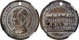 Political Medals and Related
Undated (1860) Stephen Douglas Political Medal. DeWitt-SD 1860-14, Fuld-510/510A mp. Plated. AU-58 (NGC).
22 mm. Pierce...