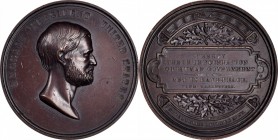 Presidents and Inaugurals
Undated (1872) Ulysses S. Grant Presidential Medal. By William Barber. Julian PR-14. Bronze. About Uncirculated.
46 mm.
E...