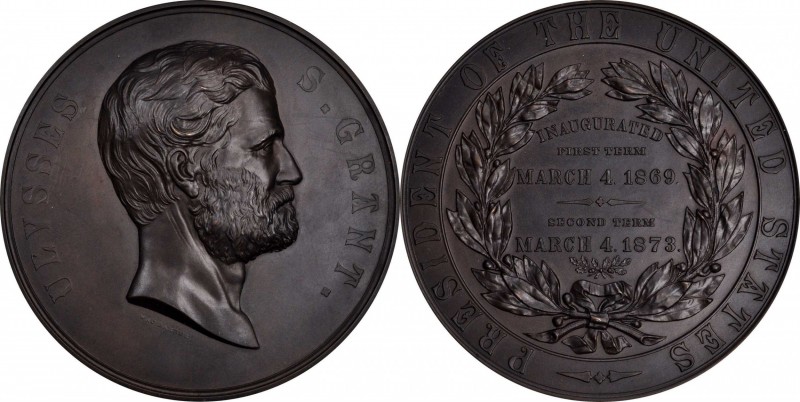 Presidents and Inaugurals
"1873" (1879) Ulysses S. Grant Presidential Medal. By...