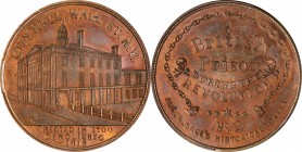 Augustus B. Sage Medals
"1812" (ca. 1858) Sage's Historical Tokens -- No. 2, City Hall, Wall Street, N.Y. Original. Bowers-2. Die State III. Copper. ...