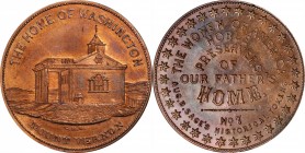 Augustus B. Sage Medals
Undated (ca. 1858) Sage's Historical Tokens -- No. 7, The Home of Washington - Mount Vernon. Original. Bowers-7, Musante GW-2...