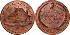 Augustus B. Sage Medals
"1782-3" (ca. 1858) Sage's Historical Tokens -- No. 8, The Old Hasbrook House, Newburg, N.Y. Original. Bowers-8. Die State I....