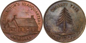 Augustus B. Sage Medals
Undated (ca. 1858) Sage's Historical Tokens -- No. 10, Washington's Headquarters at Tappan. Original. Bowers-10, Musante GW-2...