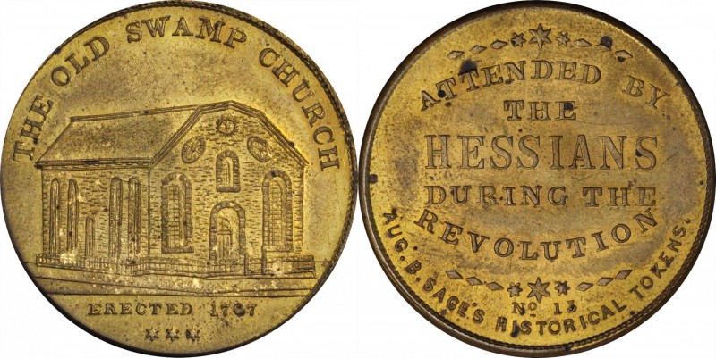 Augustus B. Sage Medals
"1767" (ca. 1870s) Sage's Historical Tokens -- No. 13, ...