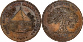 Augustus B. Sage Medals
Undated (ca. 1858) Sage's Historical Tokens -- No. 14, First Meeting House Erected in Hartford. Original. Bowers-14. Die Stat...