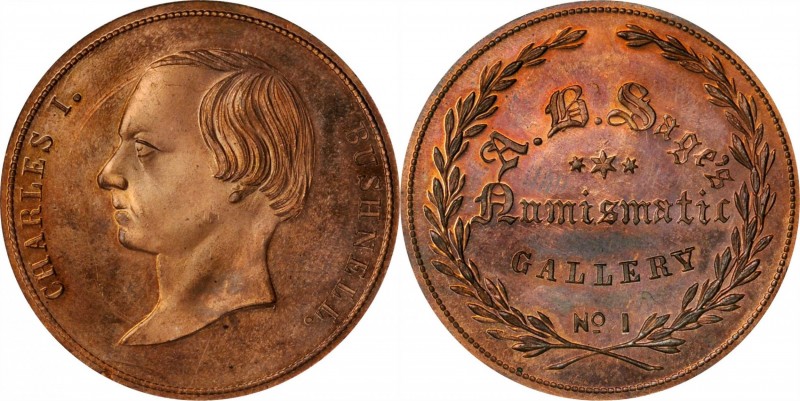 Augustus B. Sage Medals
Undated (1859) Sage's Numismatic Gallery -- No. 1, Char...